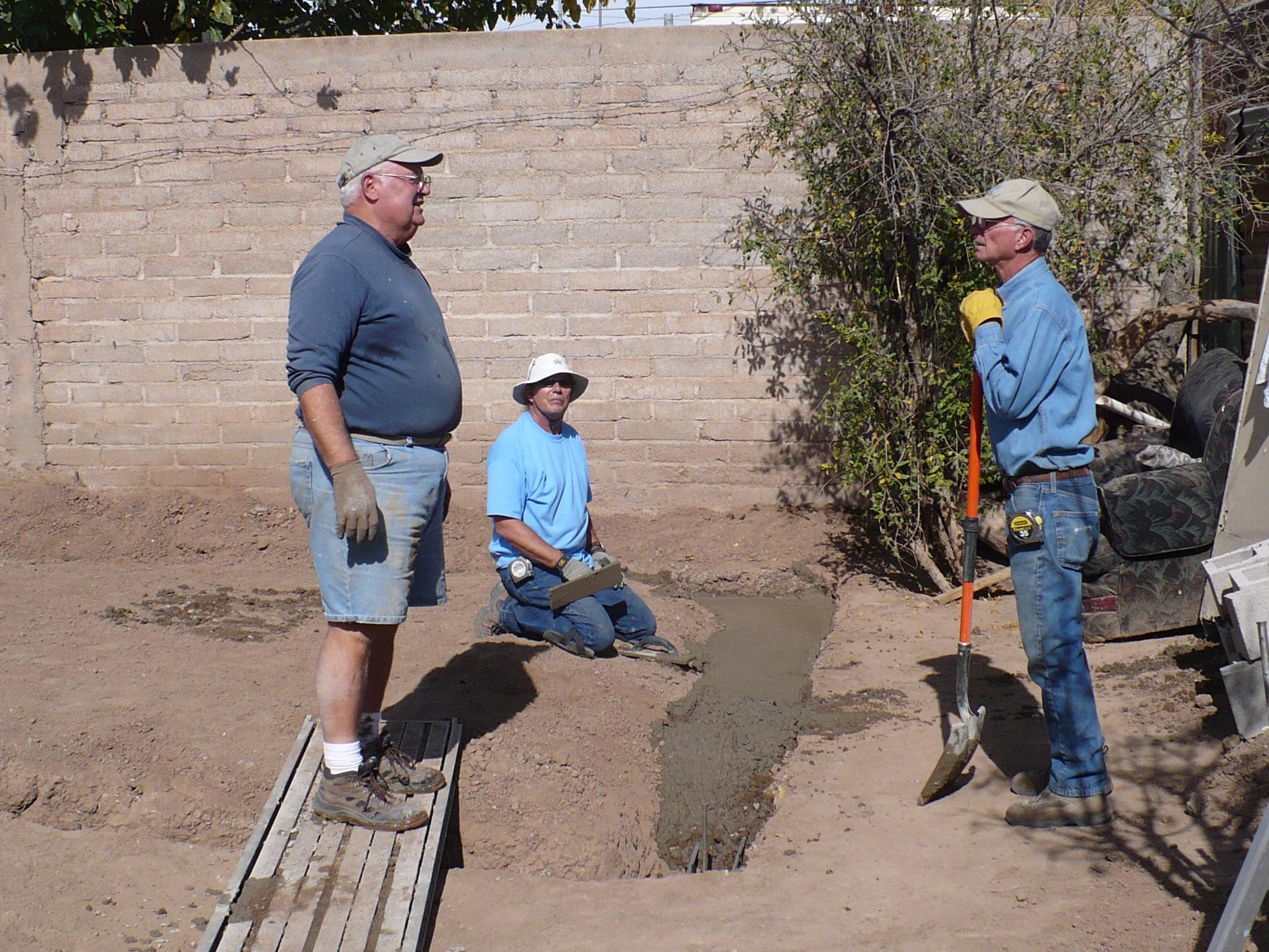 Pouring the foundation1